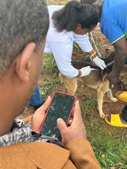 Dog vaccination using the GARC app