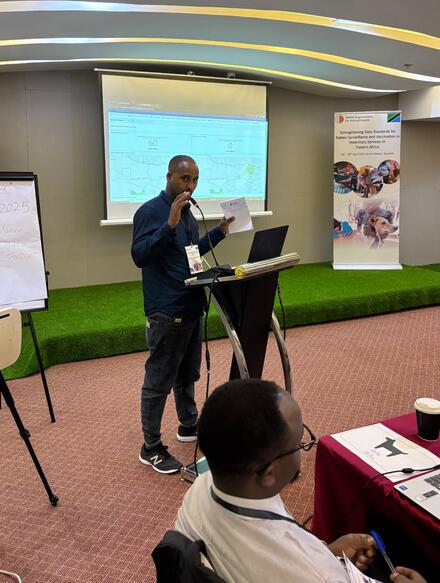 Speaker in the WOAH workshop in Tanzania in April 2025