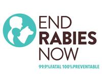 End Rabies Now campaign badge