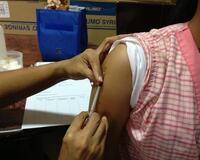 A patient receives intradermal (ID) PEP in the Philippines. Photo: GARC
