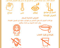 Rabies symptoms in humans infograph 2025 Arabic