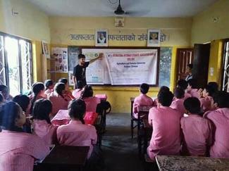 IVSA Rampur student group, GARC World Rabies Day awards nominee activities 2020, including education in schools. 