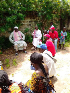 The elders of one village came to visit and thanked us and offered prayers for the success of the project.