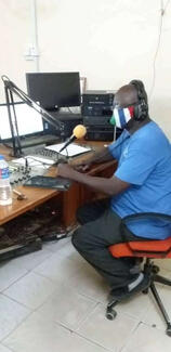 our General Manager Langbaba Ceesay during one of the radio programmes