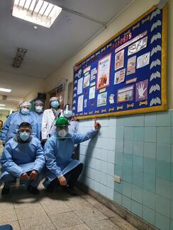 Personal de Salud del CentroControl de Zoonosis participando en las actividades realizadas por el Día Mundial Contra la Rabia.