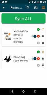uploading the vaccinated dogs into the wvs application