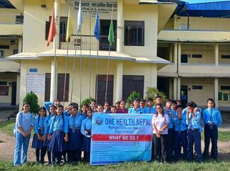 School Awareness about rabies at Bishwaprakash Secondary School, Mangalpur, Chitwan