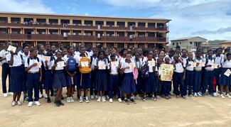 Libreville, Lycée public d'Owendo, 28 septembre 2023 - Sensibilisation en milieu scolaire sur la prévention de la rage et des morsures