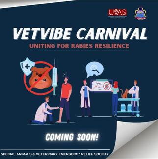on this world rabies day, SAVERS intends to organize Vet-Vibe Carnival, whose poster is shared to aware the general public.