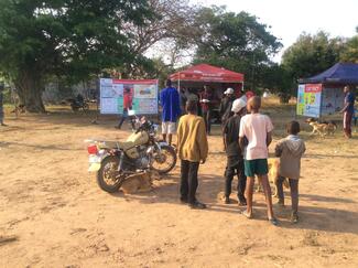 Vaccination tent
