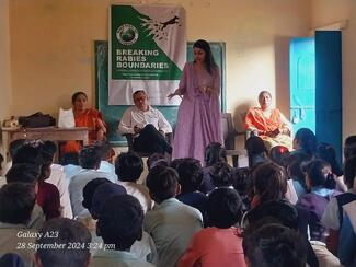 It was two way interaction where i was asking students to share the stories of their locality, the local treatment people follow instead of vaccination 