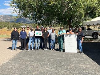 Diné College AGR215 & BIO425 Students Having Fun helping our communities WRD 2024