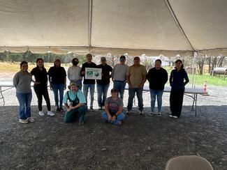 Diné College Crew AGR215 & BIO425 Students WRD 2024