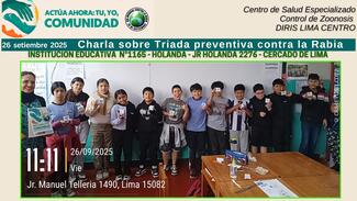 ESTUDIANTES DE NIVEL PRIMARIO PARTICIPAN DEL DIA MUNDIAL CONTRA LA RABIA