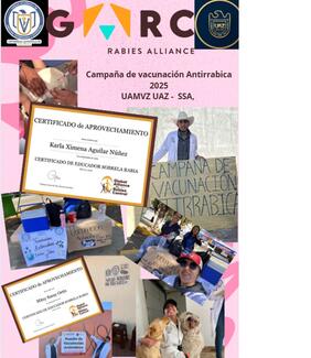 CAMPAÑA DE VACUNACIÓN ANTIRABICA 2025 GARC SSA UAMVZ - UAZ