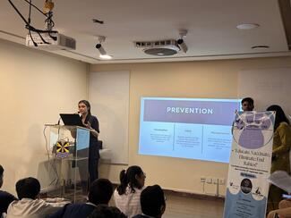 Session by a member of Aspiring Veterinarians 