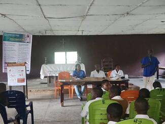During the lecture with the students