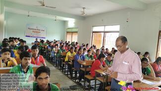 Distribution of awareness leaflets to students