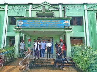 Block Development Officer, Morada & Principal,  OAVS , Morada present during vaccination 