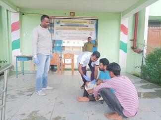ARV administration to a pet dog