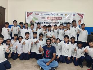 School visit for Rabies Awareness- Al Beruni International School Canal road, Harbanspura