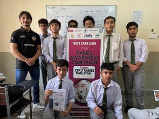 School visit for Rabies Awareness- The Scholars school wah cantt.