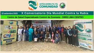 PERSONAL DE SALUD PARTICIPANDO DEL X CONVERSATORIO POR EL DIA MUNDIAL CONTRA LA RABIA  CSECZ DIRIS LC
