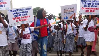 Marche contre la rage à Abobo JMR 2025 en CI