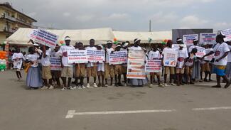 Marche contre la rage a Abobo JMR 2025  en CI