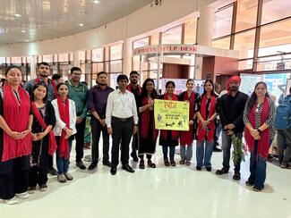 Health Education at Patient Registration Area in AIIMS Raipur