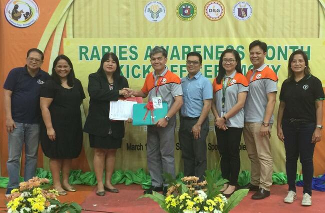 Ceremonial turnover of lesson plans by GARC and the Philippine Department of Education to the NRPCC