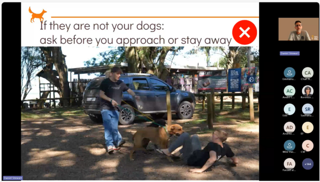Daniel Stewart talks about bite prevention in Behind the Bark webinar