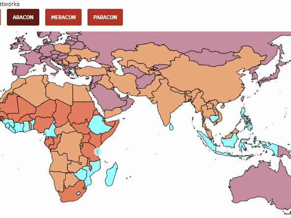 Where we work global map