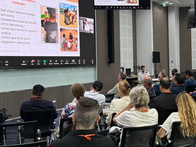 Andre Coetzer presenting at UAR