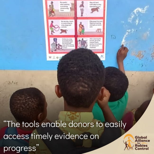 Communication Initiatives for Change children with poster