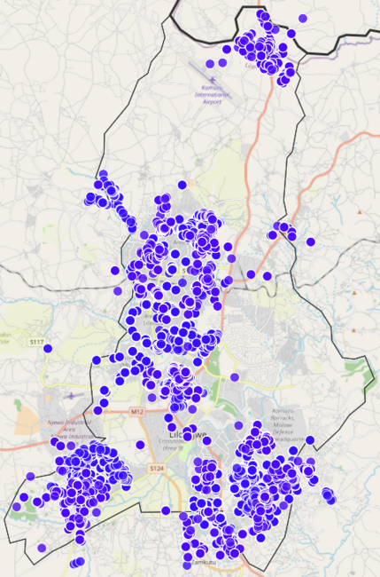 LSPCA vaccination map using GARC tools