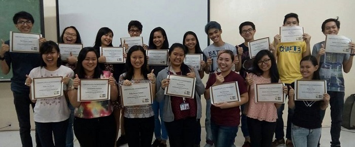 Récents lauréats du CFR du Collège de médecine vétérinaire de l’Université de Los Baños, Philippines. Photo Dr. De Luna. 