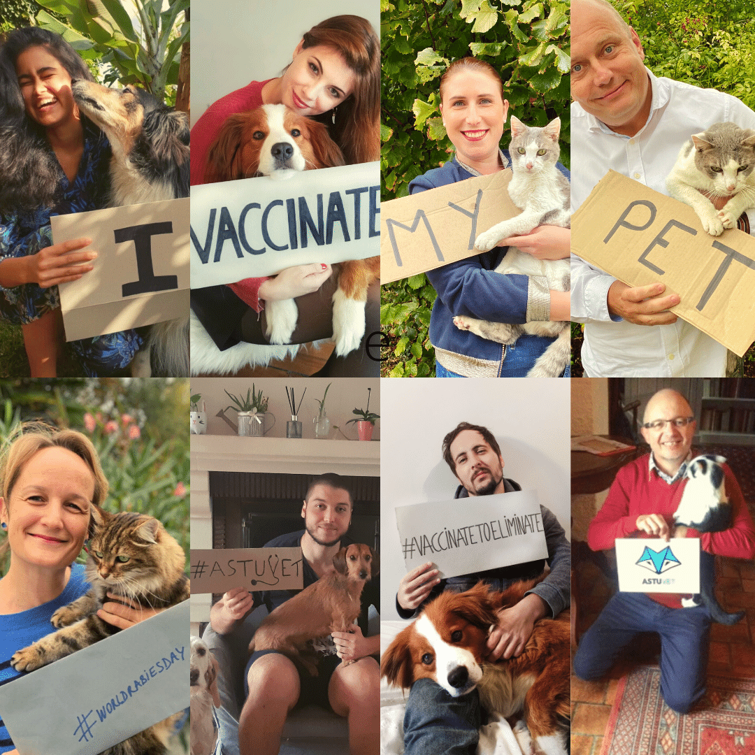 A photo collage done to celebrate GARCs World Rabies Day 2020. 