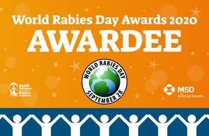 World Rabies Day awardee badge