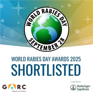 World Rabies Day shortlist badge